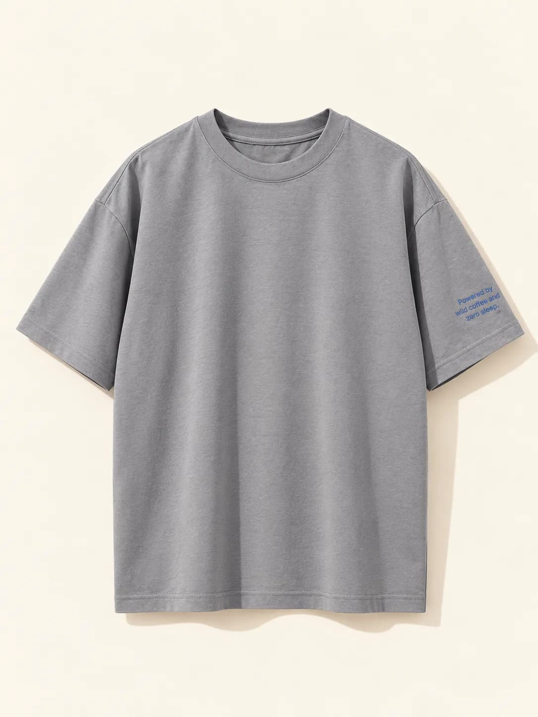 Powered By Cold Coffee And Zero Sleep — Playera — Tal Cuaal. · Portada